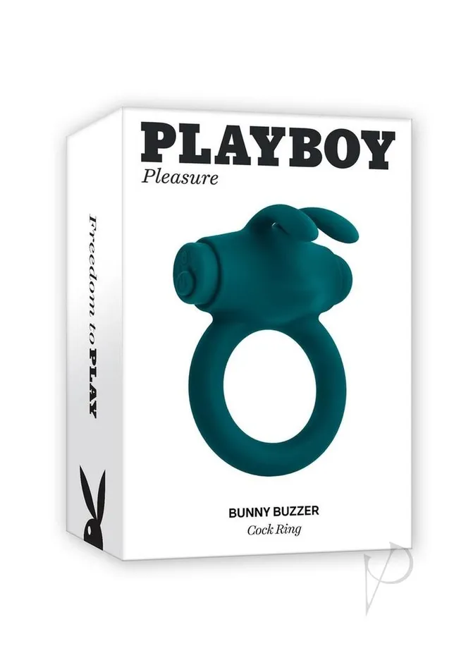 Playboy Bunny Buzzer Rechargeable Silicone Cock Ring Teal Playboy Male Sex Toys Playboy Bunny Buzzer Rechargeable Silicone Cock Ring Teal Playboy Male Sex Toys
