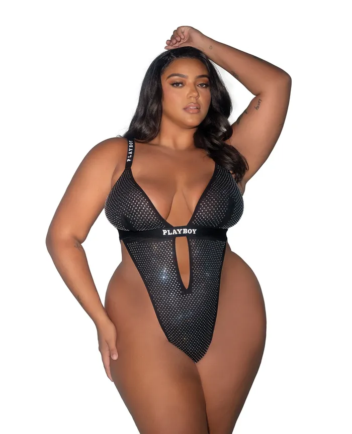 Playboy Disco Fever Rhinestone Spandex Teddy Black 1X Playboy By Roma Anal Playboy Disco Fever Rhinestone Spandex Teddy Black 1X Playboy By Roma Anal