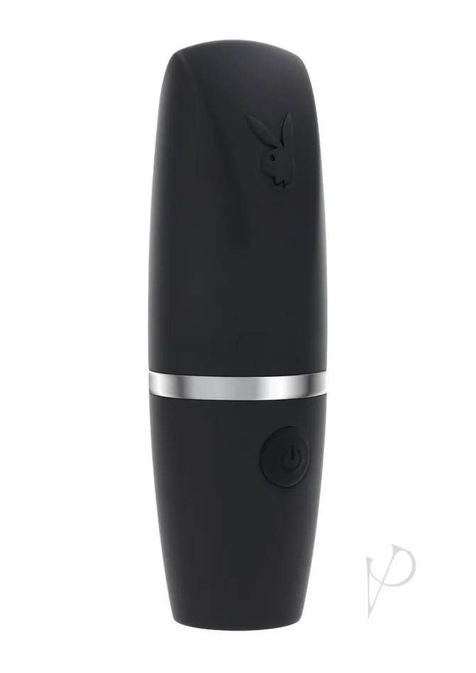 Playboy Female Sex Toys Playboy Excursion Rechargeable Silicone Clitoral Vibrator Black