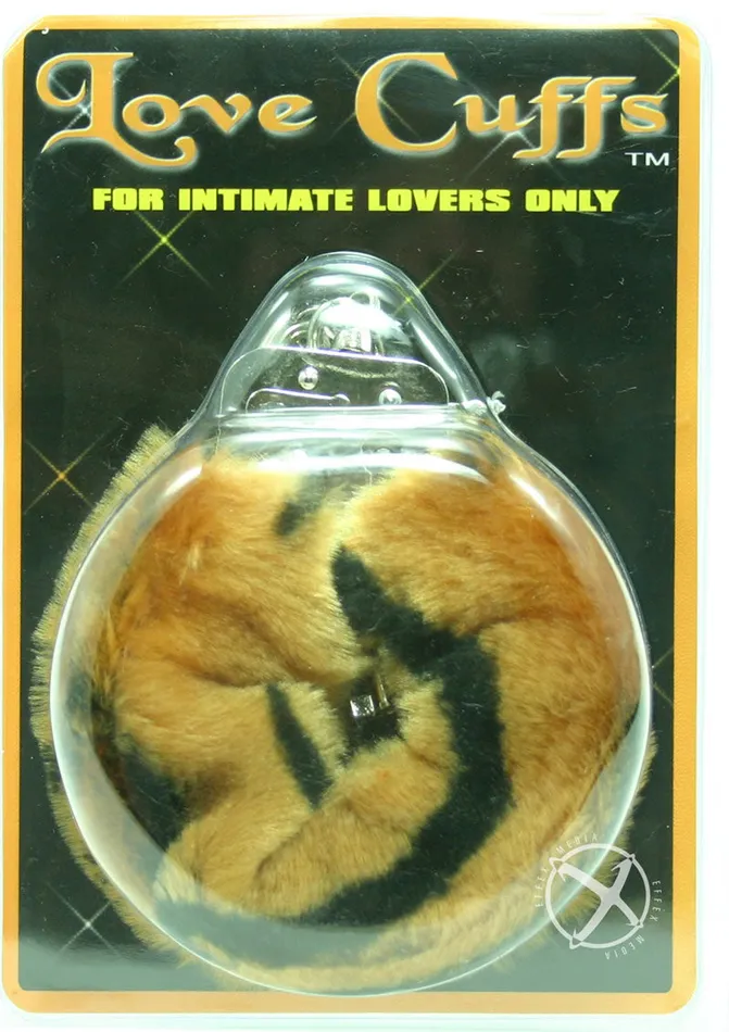 Plush Love Cuffs Vibrators Furry Love Cuffs Lion