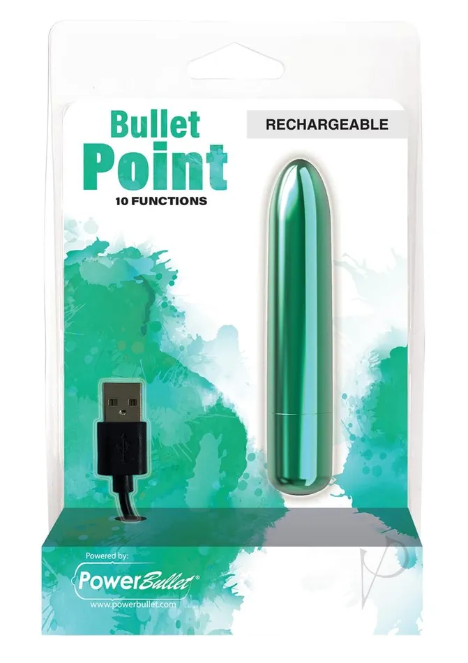Powerbullet Female Sex Toys PowerBullet Bullet Point Rechargeable Vibrator Teal Powerbullet Female Sex Toys PowerBullet Bullet Point Rechargeable Vibrator Teal