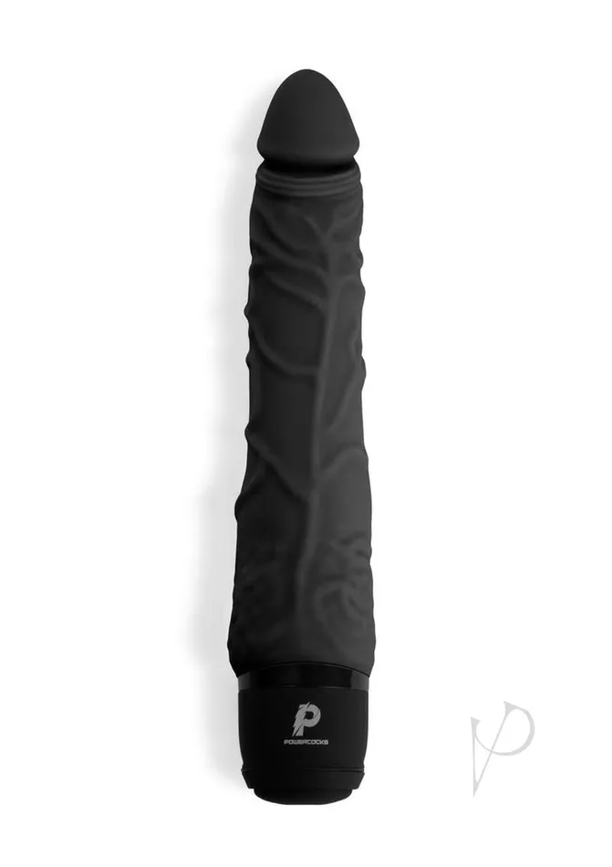 Powercocks Silicone Realistic Vibrator 7in Black Powercocks Female Sex Toys Powercocks Silicone Realistic Vibrator 7in Black Powercocks Female Sex Toys