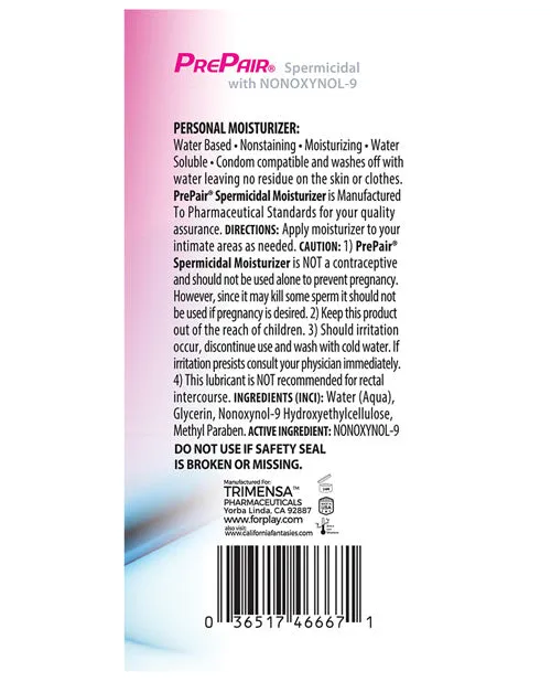 Prepair Lubricants Prepair Spermicidal Lubricant 24 oz Bottle