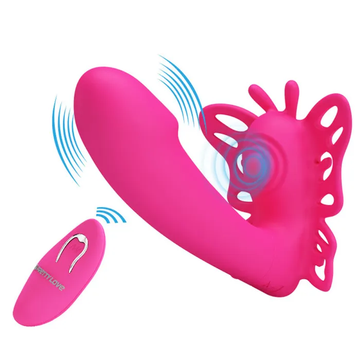 Pretty Love Katherine Wearable Butterfly Vibrator Fuchsia Pretty Love Vibrators Pretty Love Katherine Wearable Butterfly Vibrator Fuchsia Pretty Love Vibrators