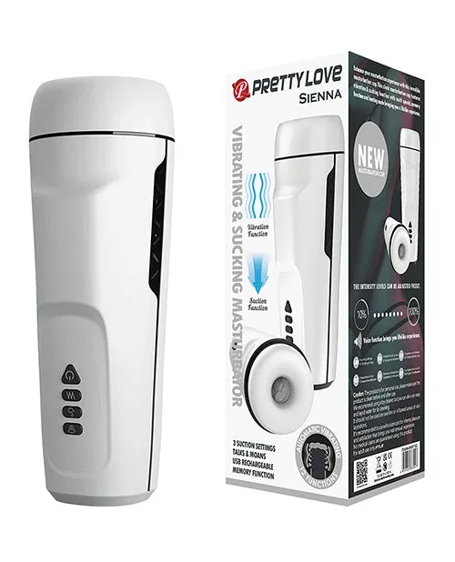 Pretty Love Sienna Sucking Vibrating Masturbator White Pretty Love Male Sex Toys Pretty Love Sienna Sucking Vibrating Masturbator White Pretty Love Male Sex Toys