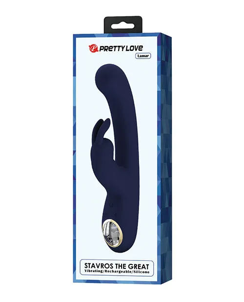 Pretty Love Vibrators Pretty Love Lamar LED Digital Display Rabbit Blue
