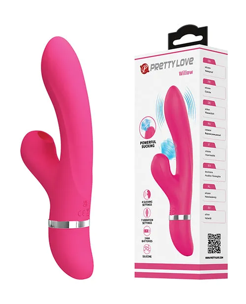 Pretty Love Vibrators Pretty Love Willow Sucking Rabbit Pink Pretty Love Vibrators Pretty Love Willow Sucking Rabbit Pink