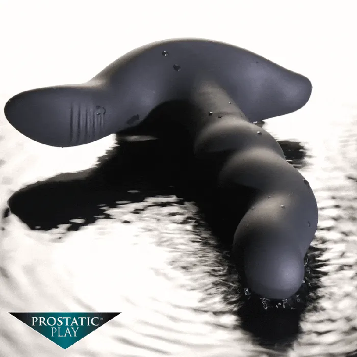 Prostatic Play Male Sex Toys Rimstatic Curved Rotating Plug with Remote