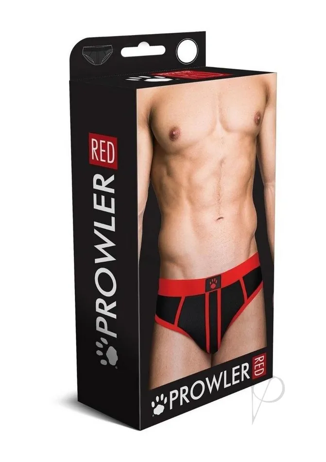 Prowler Red Anal Prowler RED AssLess Brief XLarge BlackRed