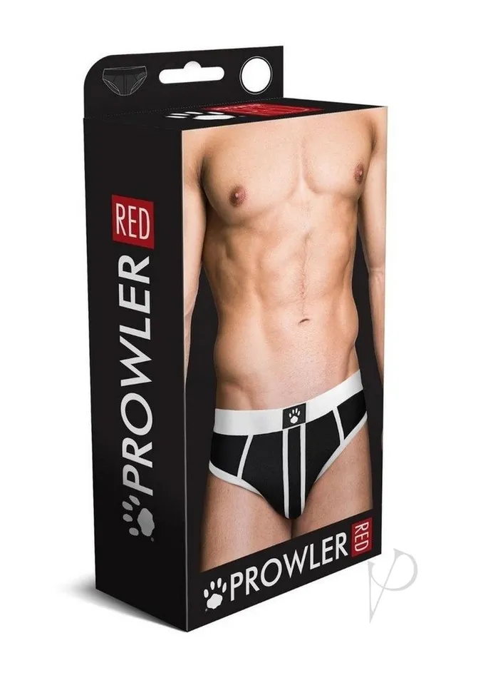 Prowler Red Anal Prowler RED AssLess Brief XLarge BlackWhite
