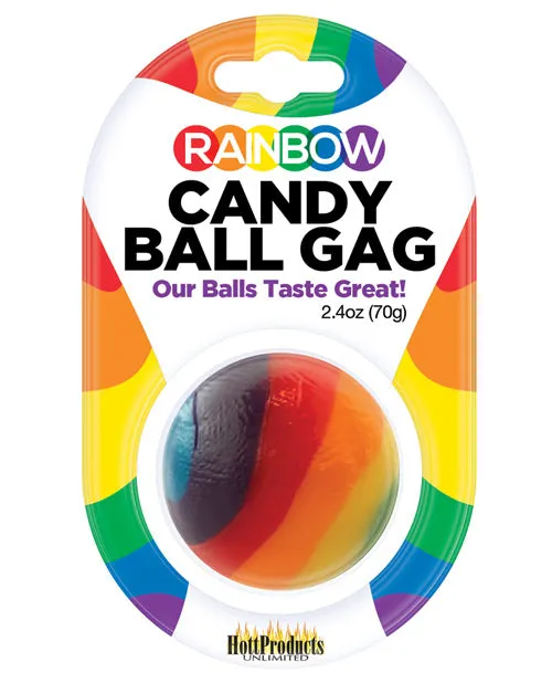 Rainbow Rainbow Candy Ball Gag Assorted Flavor Assorted Color Male Sex Toys