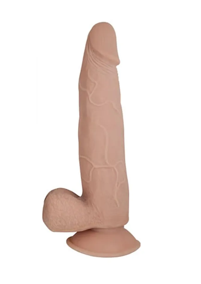 Realcocks Dildos Realcocks Dual Layered 5 Bendable Dildo Thin Tip 8in Vanilla