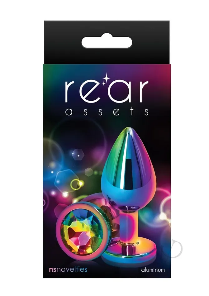 Rear Assets Multicolor Anal Plug Med Rainbow Rear Assets Anal