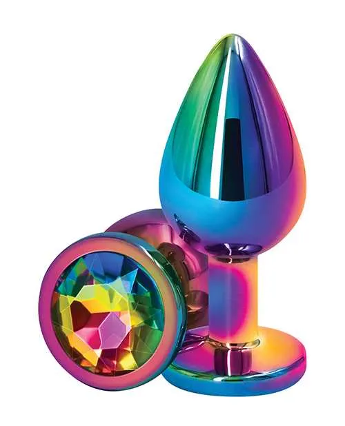 Rear Assets Multicolor Anal Plug Med Rainbow Rear Assets Anal