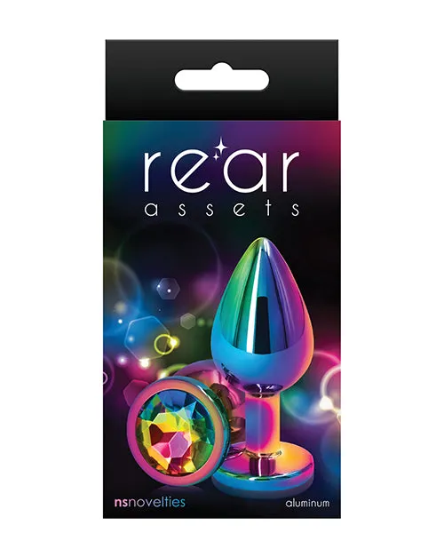 Rear Assets Multicolor Anal Plug Med Rainbow Rear Assets Anal