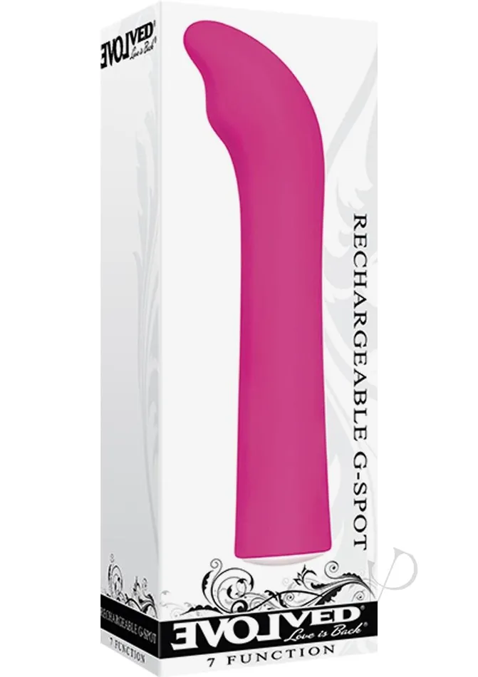 Rechargeable GSpot Vibrator Pink Evolved Vibrators
