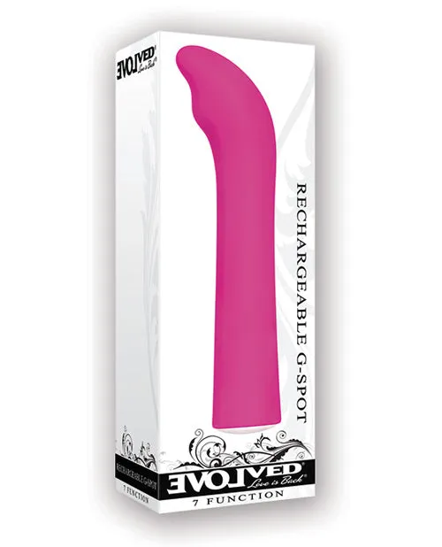 Rechargeable GSpot Vibrator Pink Evolved Vibrators