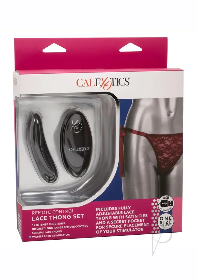 Rechargeable Lace Thong Set with Remote Control Red Remote Controlled Vibes Female Sex Toys Rechargeable Lace Thong Set with Remote Control Red Remote Controlled Vibes Female Sex Toys