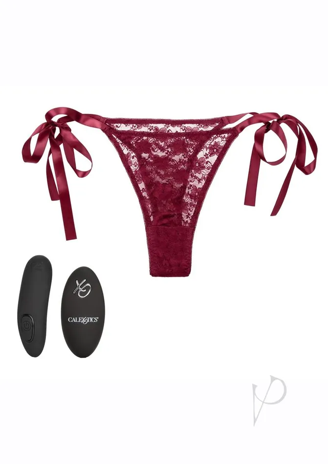 Rechargeable Lace Thong Set with Remote Control Red Remote Controlled Vibes Female Sex Toys Rechargeable Lace Thong Set with Remote Control Red Remote Controlled Vibes Female Sex Toys