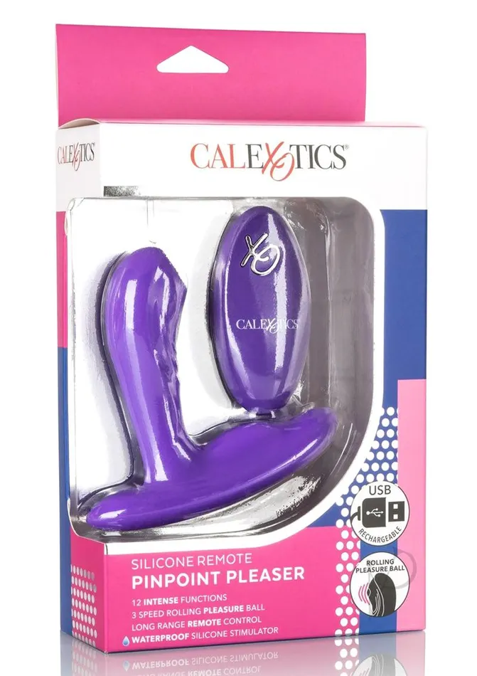Remote Controlled Vibes Female Sex Toys Pinpoint Pleaser Silicone Rechargeable Vibrator with Remote Control Purple Remote Controlled Vibes Female Sex Toys Pinpoint Pleaser Silicone Rechargeable Vibrator with Remote Control Purple