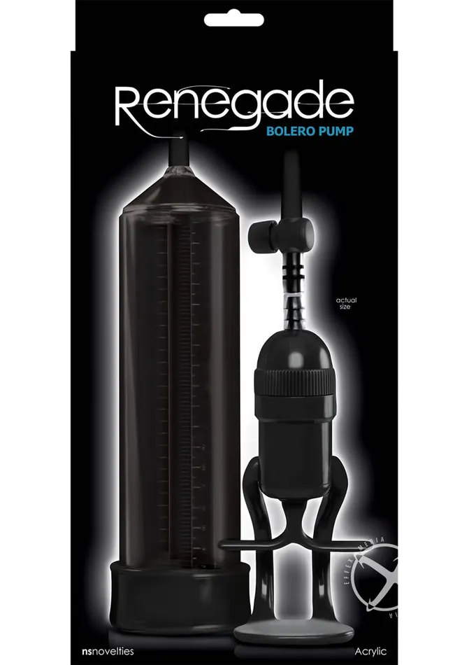 Renegade Male Sex Toys Renegade Bolero Penis Pump Black