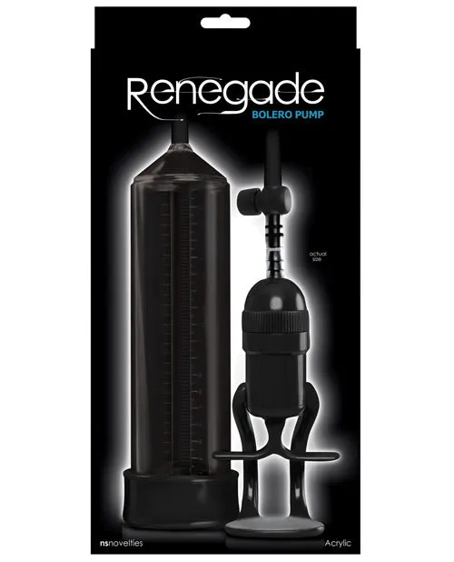 Renegade Male Sex Toys Renegade Bolero Penis Pump Black Renegade Male Sex Toys Renegade Bolero Penis Pump Black