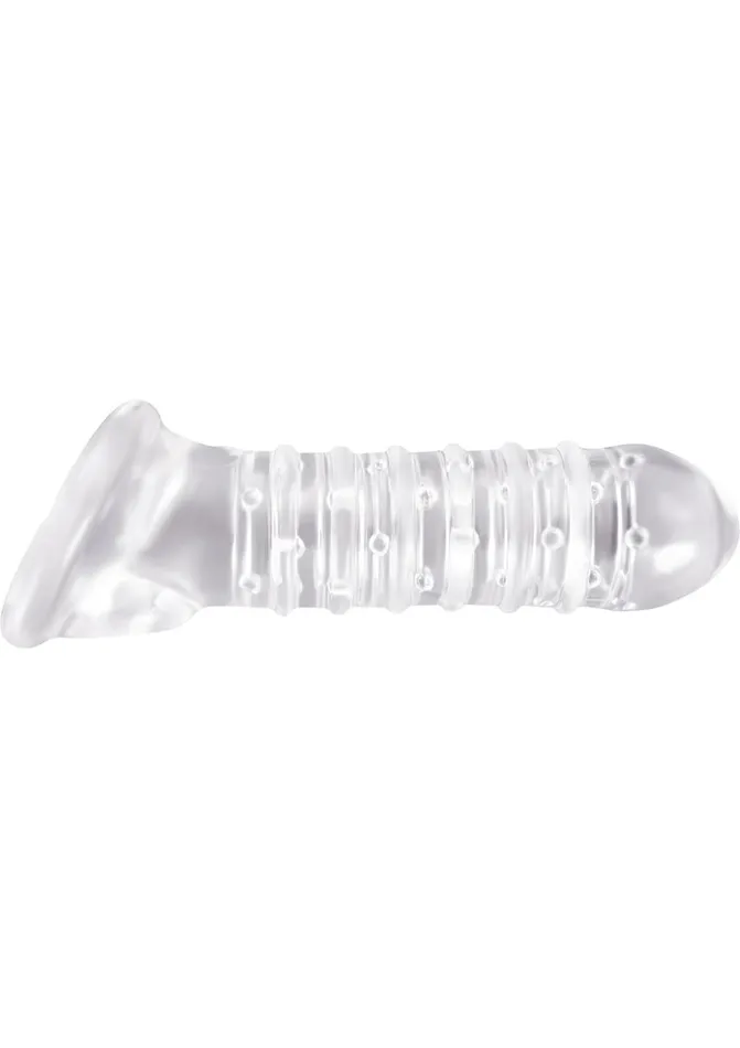 Renegade Male Sex Toys Renegade Ribbed Sleeve Penis Extender Clear