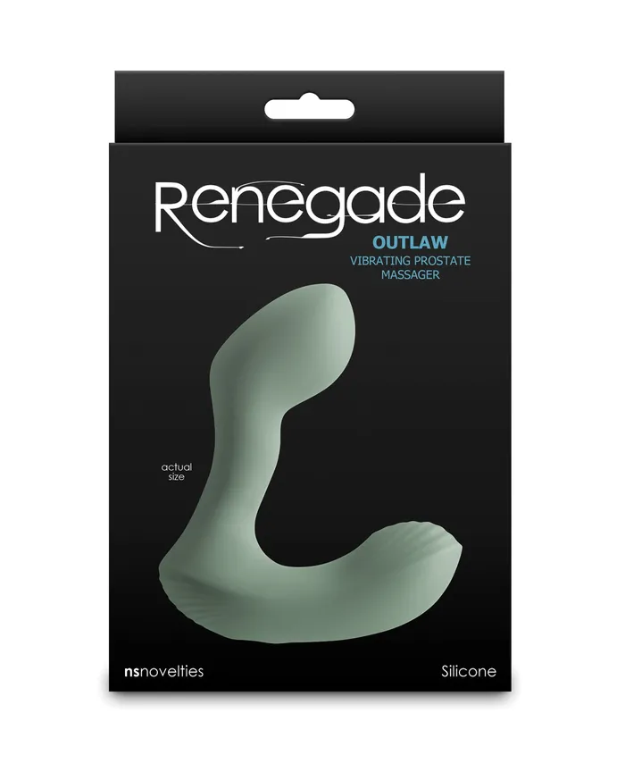 Renegade Outlaw Rechargeable Silicone Prostate Stimulator Green Renegade Male Sex Toys Renegade Outlaw Rechargeable Silicone Prostate Stimulator Green Renegade Male Sex Toys