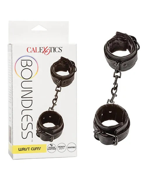 Restraints Boundless Wrist Cuffs Black Boundless Restraints Boundless Wrist Cuffs Black Boundless