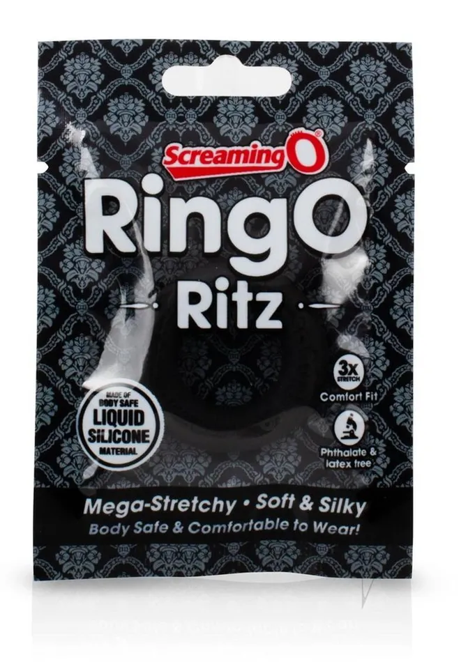 Ring O RingO Ritz Individual Ring Silicone Black Anal