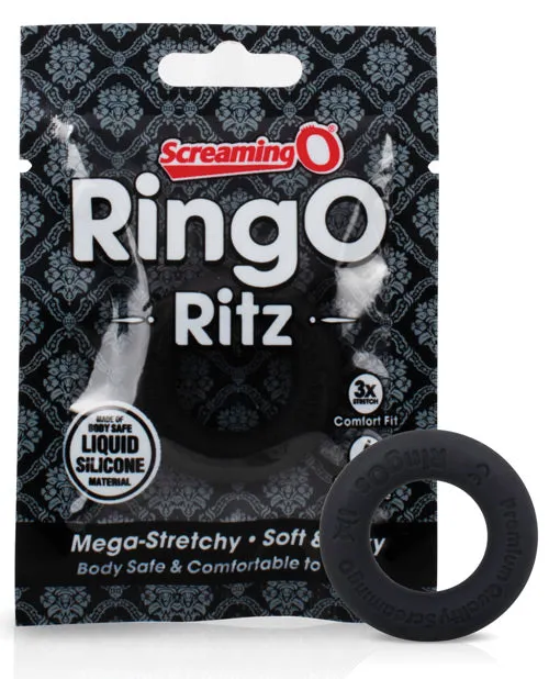 Ring O RingO Ritz Individual Ring Silicone Black Anal