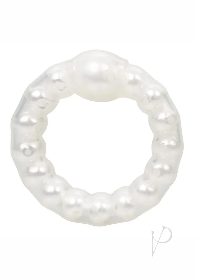 Rings Male Sex Toys Pearl Beaded Prolong Silicone Cock Ring White Rings Male Sex Toys Pearl Beaded Prolong Silicone Cock Ring White