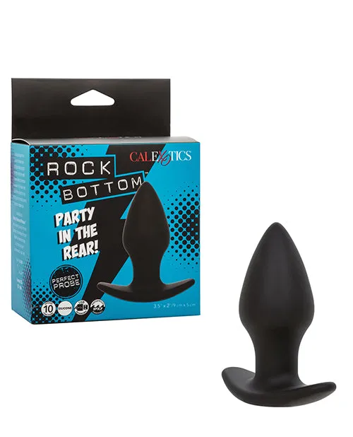 Rock Bottom Perfect Rechargeable Silicone Probe Black Rock Bottom Anal