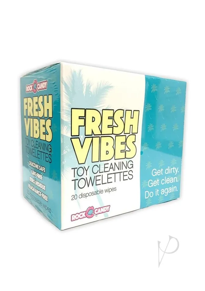 Rock Candy Fresh Vibes Toy Cleaning Wipes 20 per Box Rock Candy Toys Vibrators Rock Candy Fresh Vibes Toy Cleaning Wipes 20 per Box Rock Candy Toys Vibrators