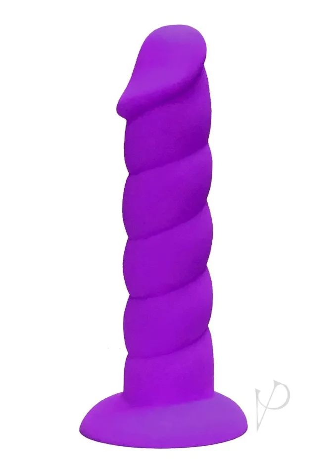 Rock Candy Toys Dildos Suga Daddy Silicone Dildo 8in Purple