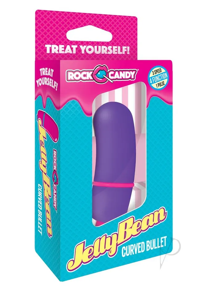 Rock Candy Toys Vibrators Jelly Bean Bullet Vibrator Purple