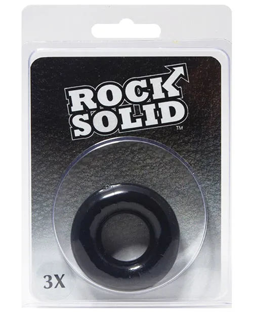 Rock Solid The 3X Donut Cock Ring Black Rock Solid Male Sex Toys Rock Solid The 3X Donut Cock Ring Black Rock Solid Male Sex Toys