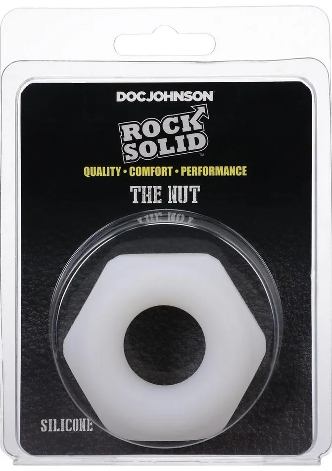 Rock Solid The Nutt Silicone Cock Ring White Rock Solid Male Sex Toys