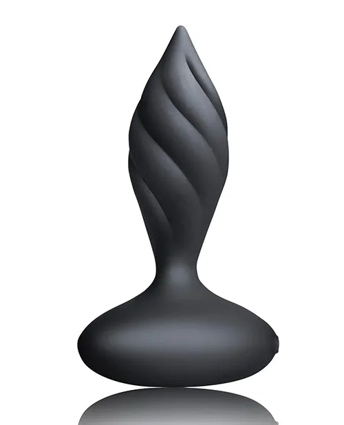 Rocks Off Male Sex Toys Desire Rechargeable Silicone Anal Plug with Remote Control BlackRose Gold