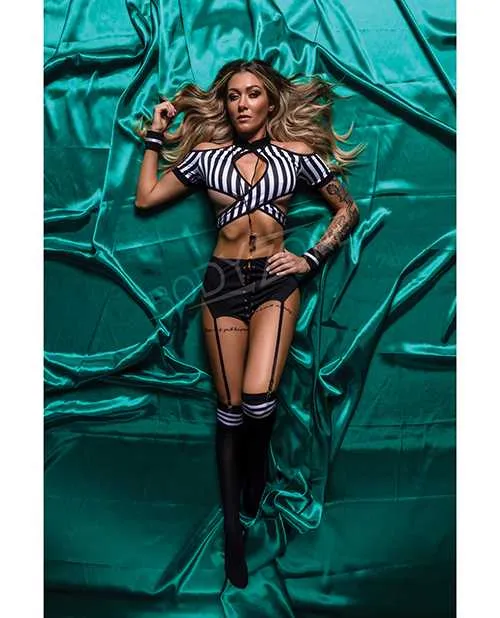 Role Play Anal Role Play Risque Referee 6 pc Set BlackWhite SM Role Play Anal Role Play Risque Referee 6 pc Set BlackWhite SM