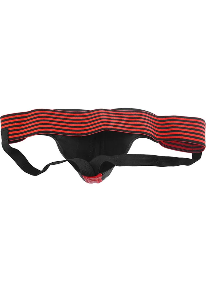 Rouge Leather Jock Strap Large RedBlack Rouge Restraints