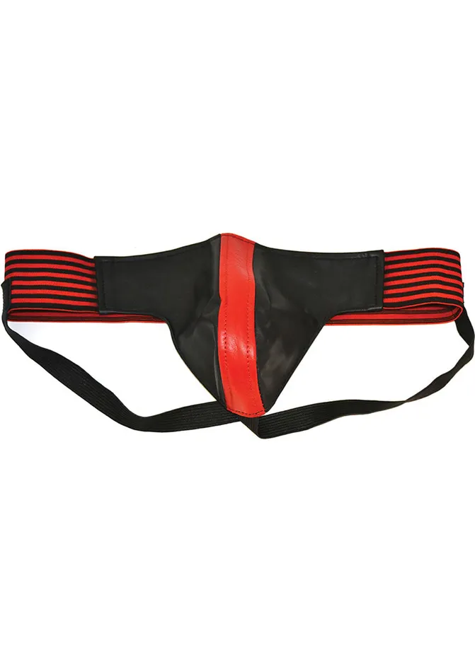 Rouge Leather Jock Strap Large RedBlack Rouge Restraints Rouge Leather Jock Strap Large RedBlack Rouge Restraints