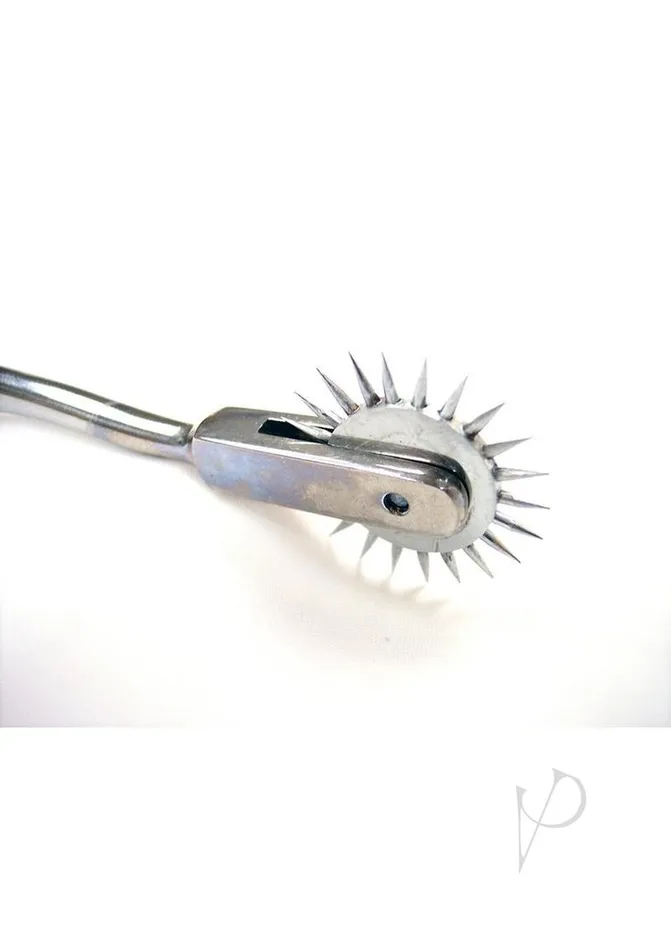 Rouge Single Stainless Steel Pinwheel Silver Rouge Dildos