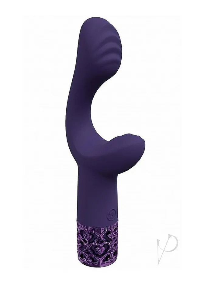 Royal Gems Majestic Rechargeable Silicone Vibrator Purple Royal Gems Vibrators Royal Gems Majestic Rechargeable Silicone Vibrator Purple Royal Gems Vibrators