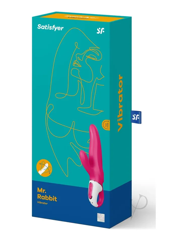 Satisfyer Mr Rabbit Vibrator GSpot and Clitoris Stimulator Waterproof Pink Satisfyer Vibrators Satisfyer Mr Rabbit Vibrator GSpot and Clitoris Stimulator Waterproof Pink Satisfyer Vibrators
