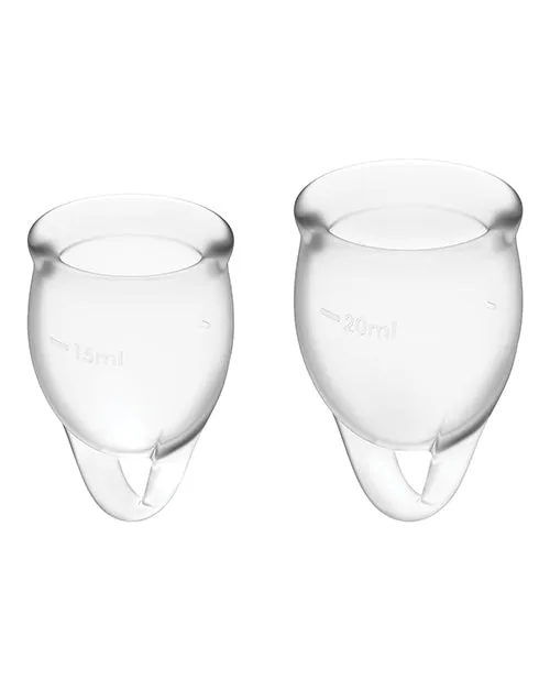 Satisfyer Vibrators Satisfyer Feel Confident Menstrual Cup Transparent