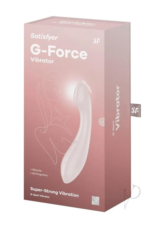 Satisfyer Vibrators Satisfyer GForce Rechargeable Silicone Vibrator Beige
