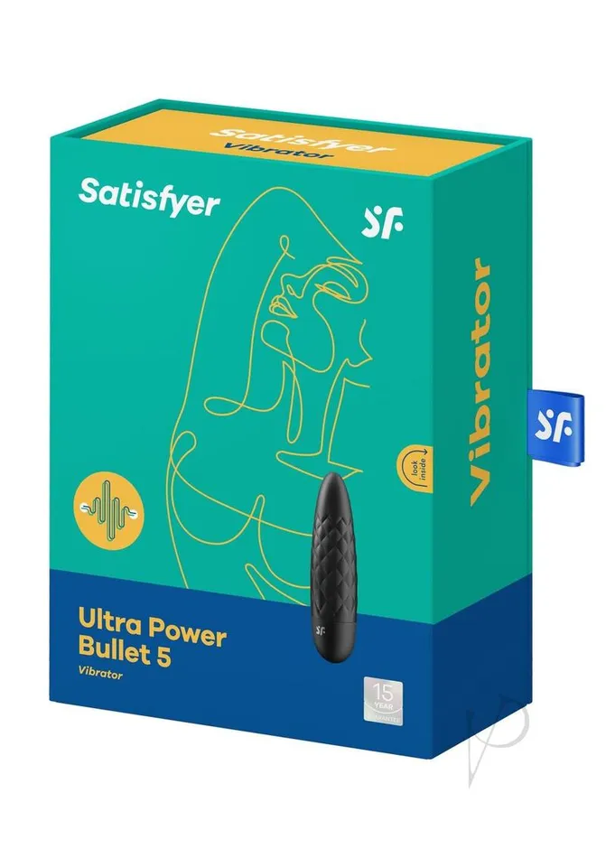 Satisfyer Vibrators Satisfyer Ultra Power Bullet 5 Rechargeable Bullet Vibrator Black Satisfyer Vibrators Satisfyer Ultra Power Bullet 5 Rechargeable Bullet Vibrator Black