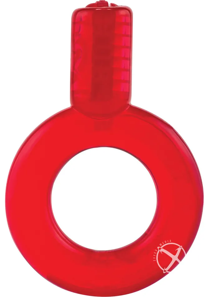 Screaming O Male Sex Toys Go Vibe Ring Disposable Cock Ring Red