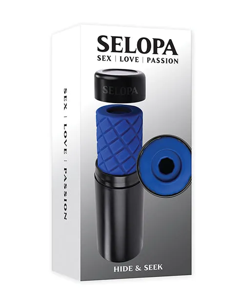 Selopa Vibrators Selopa Hide and Seek Stroker BlueBlack